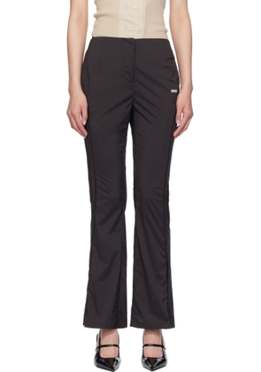 AMOMENTO Gray Side Vent Trousers