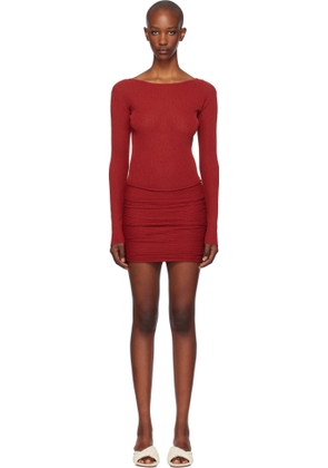 Aya Muse Red Loca Minidress