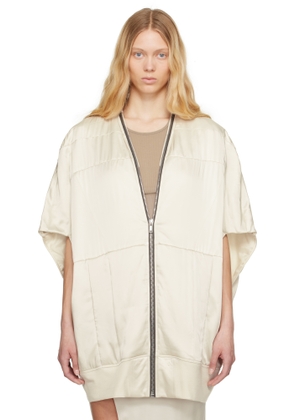 Rick Owens Off-White Hollywood Girdered Bubble Bomber Jacket