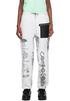 WESTFALL White Smudged Lounge Pants