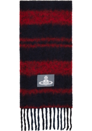 Vivienne Westwood Red & Black Chunky Stripe Scarf