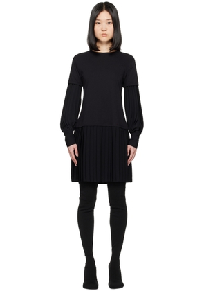 MM6 Maison Margiela Black Paneled Minidress