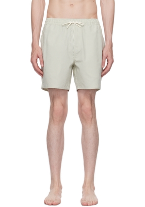 Saturdays NYC Gray & Off-White Timothy Swim Shorts