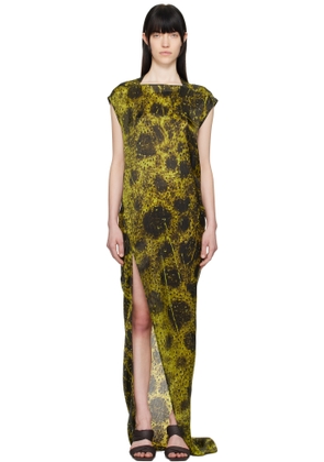 Rick Owens Yellow Hollywood Edfu T Maxi Dress