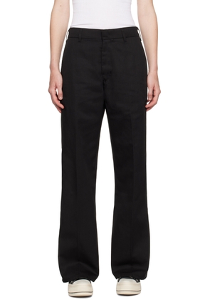 Re/Done Black Super Wide Leg Trousers