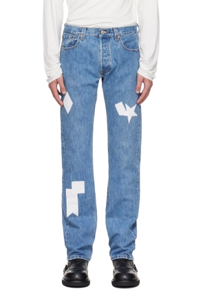 Stefan Cooke Blue Patch Jeans