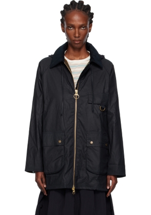 Barbour Navy Highclere Waxed Jacket