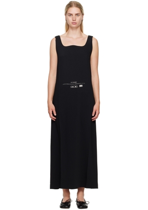 MM6 Maison Margiela Black Fluid Maxi Dress