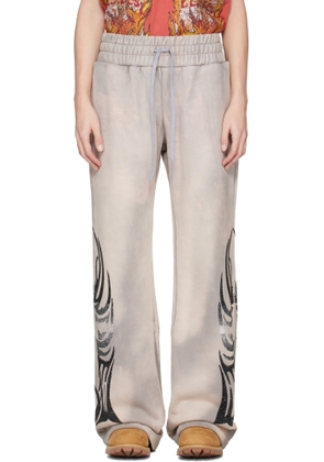 Who Decides War Taupe Winged Sweatpants