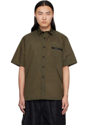 sacai Khaki Ripstop Shirt