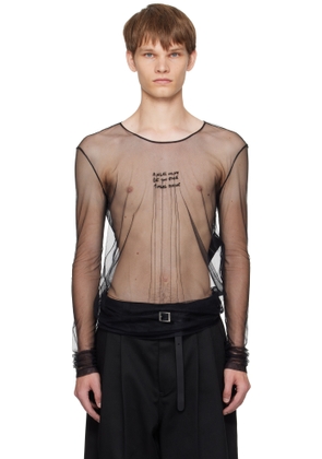 Ann Demeulemeester Black 'Angel Divine' Long Sleeve T-shirt