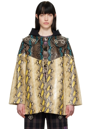 Chopova Lowena Multicolor Belle Leather Jacket