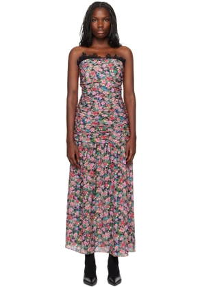 Kika Vargas Multicolor Viola Maxi Dress