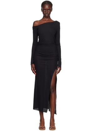 BEC + BRIDGE Black Monette Asym Maxi Dress