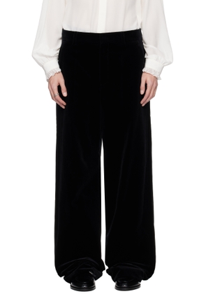 Valentino Black Velvet Trousers