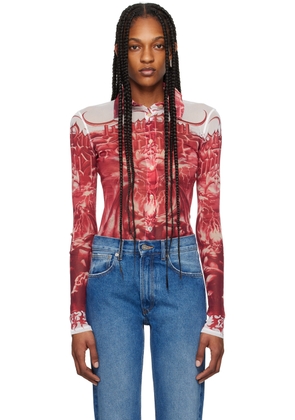 Jean Paul Gaultier Red & White 'The Diablo' Shirt