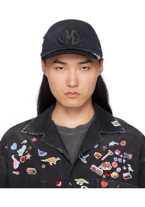 Maison MIHARA YASUHIRO Black CA4LA Edition Crushed Detail Cap