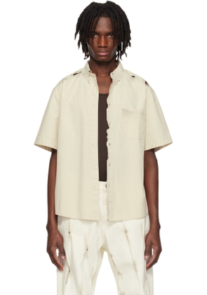 KUSIKOHC Beige Burned Shirt