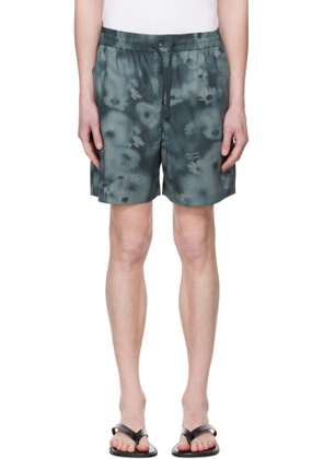 Maison Kitsuné Blue Elasticated Shorts
