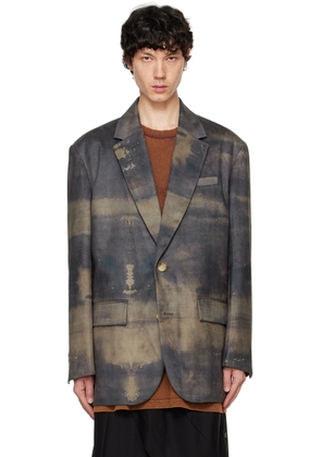 Feng Chen Wang Green Peached Blazer