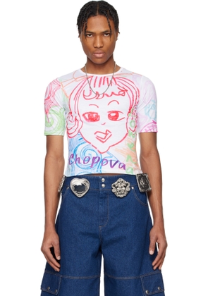 Chopova Lowena White 'It's Me!' Short Sleeve Jersey T-shirt