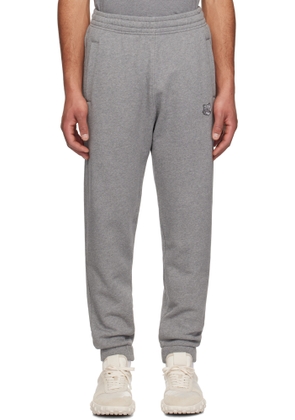 Maison Kitsuné Gray Bold Fox Head Patch Comfort Jog Sweatpants