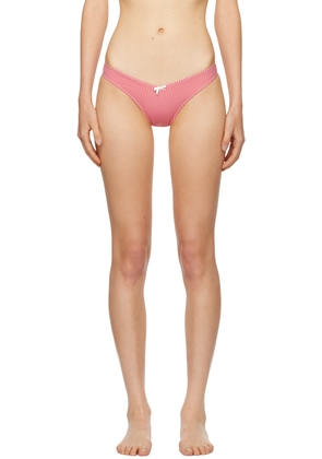 Frankies Bikinis Red & White Enzo Bikini Bottom