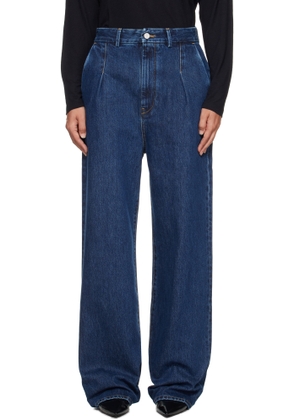 Loulou de Saison Blue Attu LDS Pleated Jeans