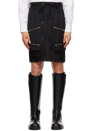 TAKAHIROMIYASHITA TheSoloist. Black Zip Skirt