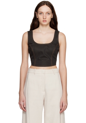 Holzweiler Brown Bonni Denim Tank Top