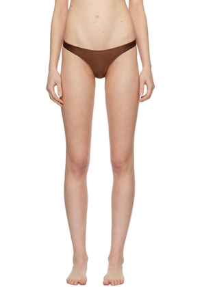Frankies Bikinis Brown Dove Bikini Bottom