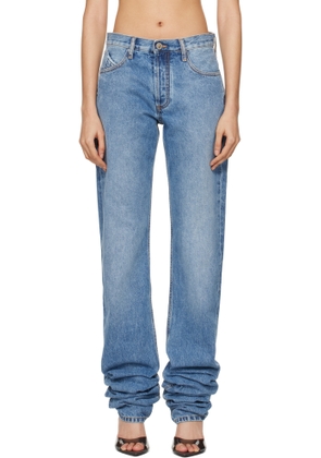 The Attico Blue Long Jeans