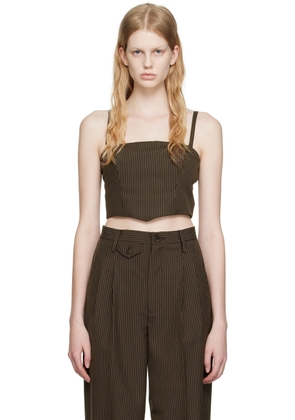 Maiden Name Brown Maria Tank Top