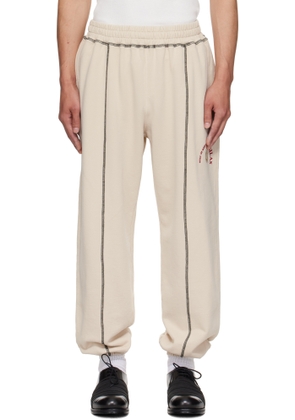 Silas Off-White Embroidered-Logo Sweatpants