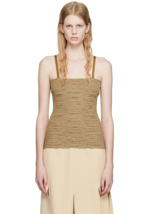 Maiden Name Tan Mia Tank Top