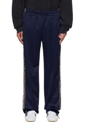Silas Navy Logo Track Pants