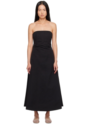 Staud Black Kennedy Midi Dress