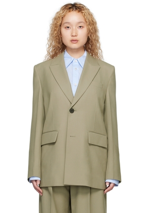 WOOYOUNGMI Khaki Folding Blazer