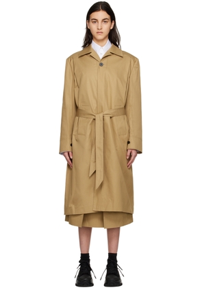 WOOYOUNGMI Beige Long Trench Coat