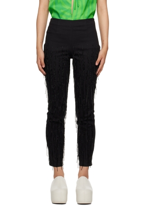 SIMONMILLER Black Fringe Trousers