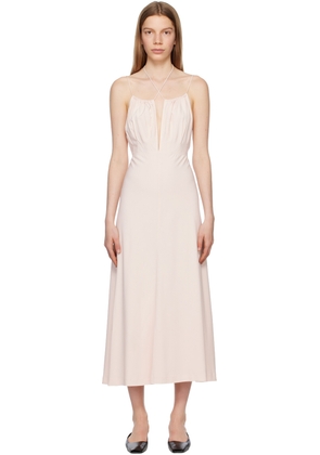 TOTEME Pink Gathered Maxi Dress