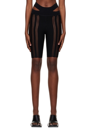 Dion Lee Black Column Shorts