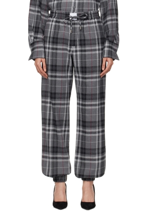 The Attico Gray Long Trousers