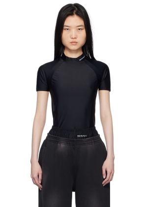 alexanderwang.t Black Logo Detailed Rash Guard