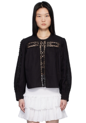 Isabel Marant Etoile Black Valmira Blouse