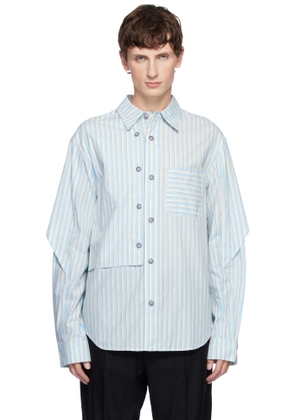 Andersson Bell Blue Stripe Layered Shirt