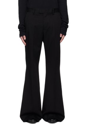 Ann Demeulemeester Black Leek Relaxed Bootcut Trousers