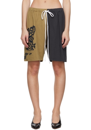 SC103 Khaki & Gray Gift Shorts