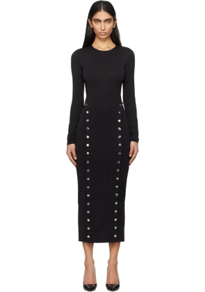 Fleur du Mal Black Undo Me Midi Dress
