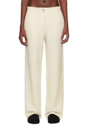 Guest in Residence Off-White Tailored Trousers